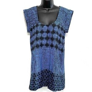 Silence + Noise Anthropologie Woman Tribal Pattern Shift Dress Size XS